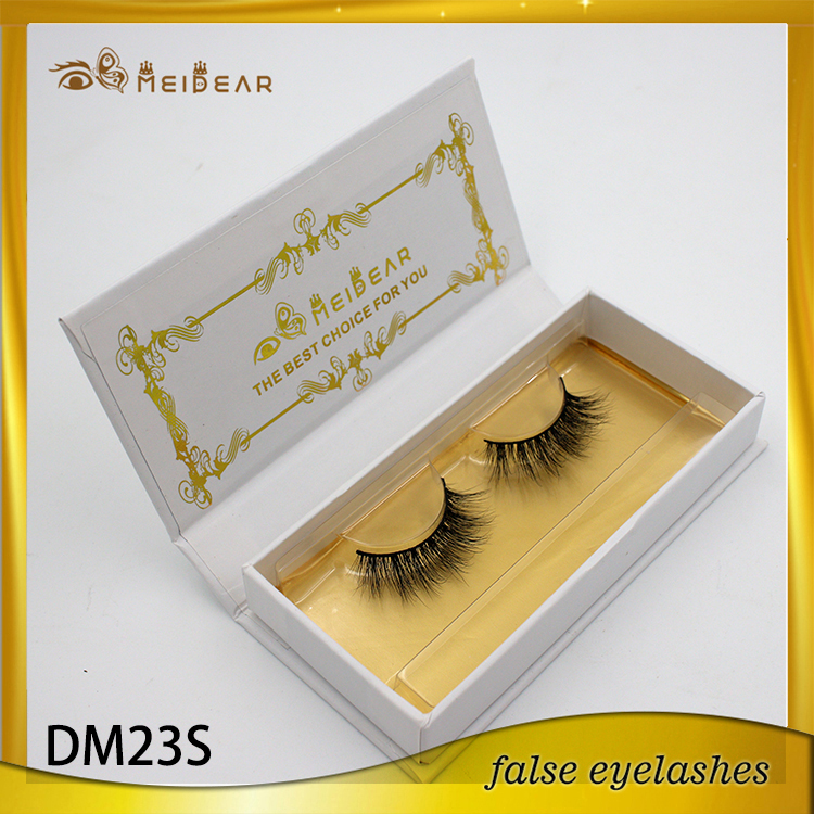 Handmade soft cotton band strip mink lashes 3d eyelashes 
